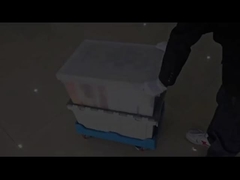 Plastik Dolly Hafif Tasarım Bağlı Kapak Nestable Sandık Plastik Platformu Dolly