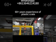 Tarım mallarının kolay taşınması için katlanabilir yığılabilir plastik kasa