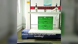 Katlanabilir Plastik Kasa Sıkıştırma Testi | Meyve ve Sebze Kasaları