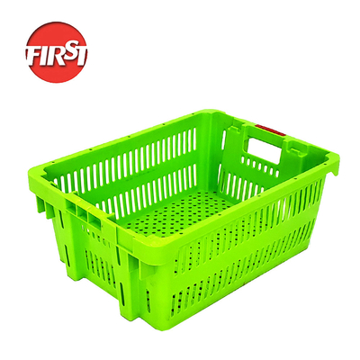 satın al Renkli Tarım Perforasyonlu Plastik Taşınma Değişimi Nestable Crates Stackable Plastik Basket Çevrimiçi üretim