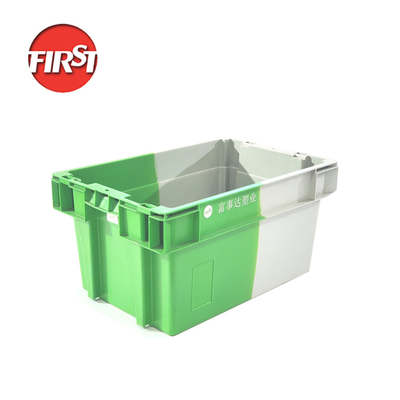 satın al 600*400*300mm Plastik sepetler, depoda yer tasarrufu sağlayan yığma ve dönüşüm için Çevrimiçi üretim