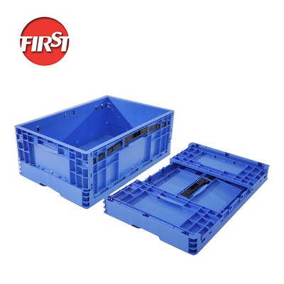 satın al 600x400x230mm Katı Depolama Konteynerleri Plastik Katlanabilir Depolama Kutusu Logistik Çevrimiçi üretim