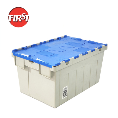 satın al 600*400*315mm FIRST Tekrar kullanılabilir taşınma kutuları Kapağı olan plastik kasa Çevrimiçi üretim