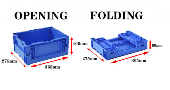 satın al Plastic Foldable Crate Stackable Plastic Moving Crates Logistics Transport Warehouse Plastic Container Çevrimiçi üretim