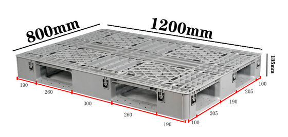 satın al PP ağır yüklü yığılabilir plastik palet özelleştirilebilir 1200 × 800 mm endüstriyel paletler Çevrimiçi üretim