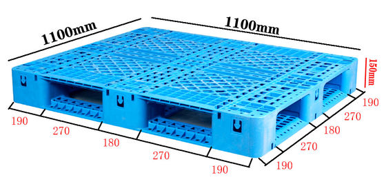 satın almak 1100×1100 Plastik Palet Üretici Ağır Hizmetli HDPE Paletleri OEM özelleştirme Çevrimiçi üretim