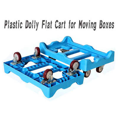 satın al Plastik Dolly Flat Cart For Moving Boxes Heavy Duty 600*400mm Platform Dolly Trolley Çevrimiçi üretim