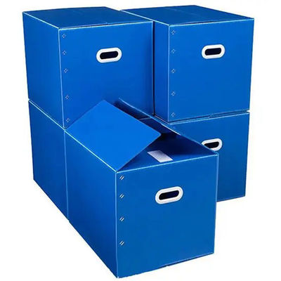 satın al PP Corrugated Foldable Box Recyclable Stackable Coroplast Box Lightweight Warehouse Storage Çevrimiçi üretim