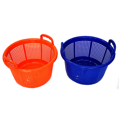 Süpermarket Yüklenebilir Plastik Ağı Saklama Sepeti Meyve Hasadı Sandığı Fıçı 42CM