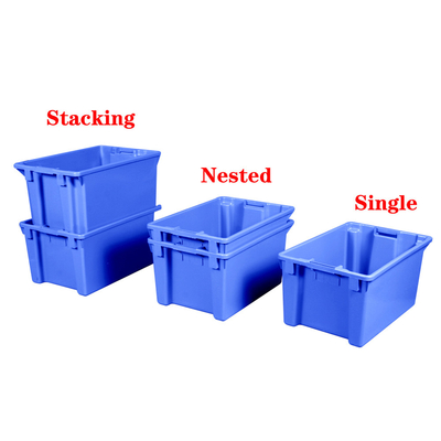 Soda şişesi plastik yığma kutuları Plastik taşınma kutuları 600x395x300mm