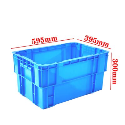 Pratik Çok Yönlü İstiflenebilir Devir Sandığı İstiflenebilir Plastik Sandık Enjeksiyon Devir Kutusu İç Boyut 551*348*291mm