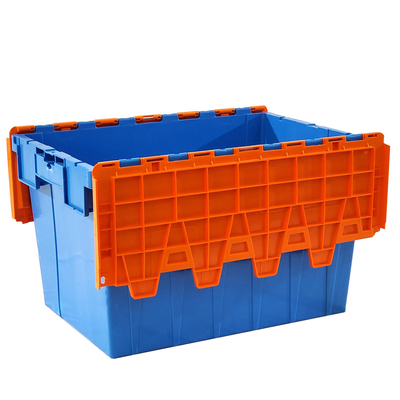 600x400x365mm Plastik Logistik Konteyner Depolama Tote Kutusu Depolama Kutu Katlama